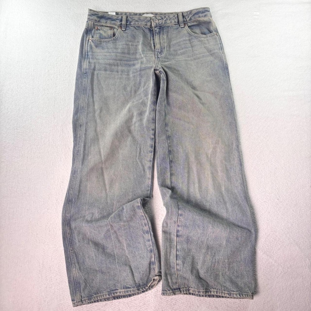 PacSun Casey Low Rise Baggy Wide Leg Jeans Womens 30x30 Light Wash Y2K
